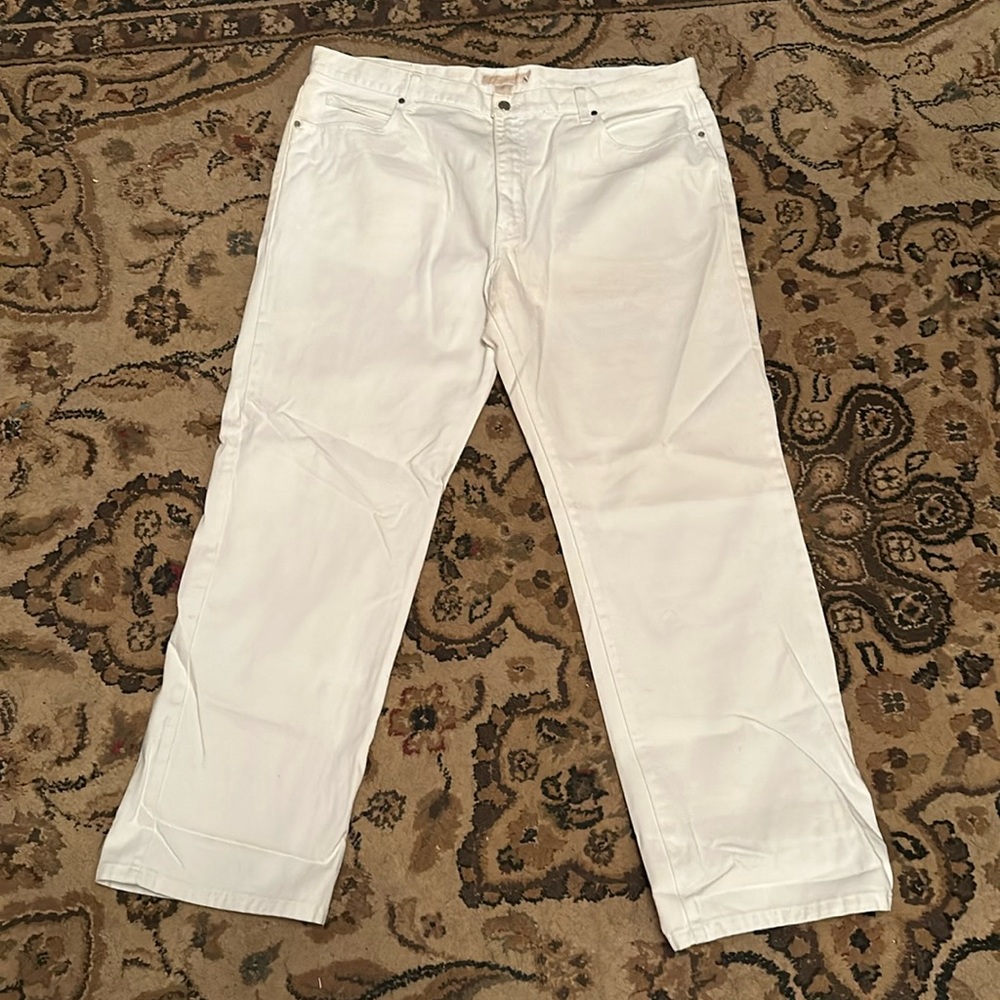 Men’s White Michael Kors jeans.